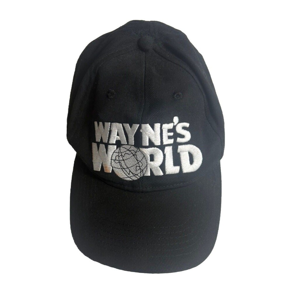 Vintage Wayne’s World Hat SNL 1990’s SnapBack Adjustable Cap Black